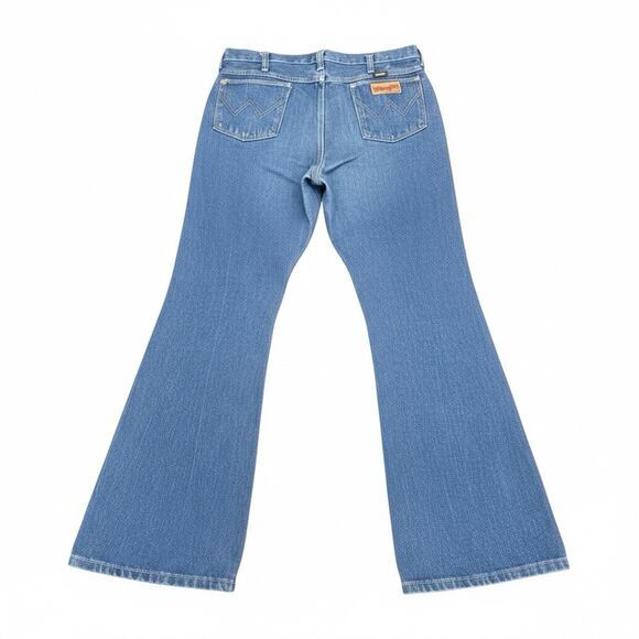 Wrangler Mens 35x36 Cowboy Cut 945DEN Regular Fit Jeans Dark Blue USA VTG - Picture 2 of 7